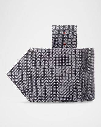 Stefano Ricci Mens Micro-Medallion Silk Tie