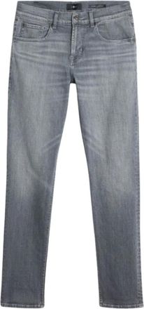 7 For All Mankind Jeans, Heren, Blauw, W36, Katoen, Slim-fit Jeans