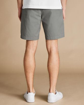 CHARLES TYRWHITT Cotton Shorts - Light Grey Size 38 by Charles Tyrwhitt