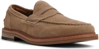 Aldo Buckley Penny Loafer in Taupe at Nordstrom, Size 10.5