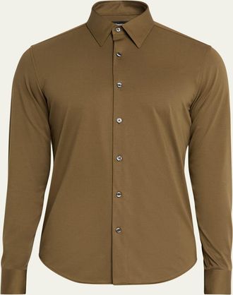Theory Mens Sylvain Shirt in Structure Knit