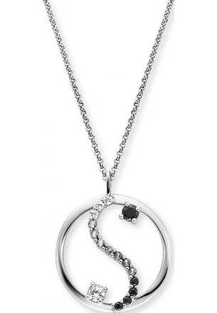 Engelsrufer Womens ERN-YIYABAL-16-ZI Ladies Yin Yang Necklace Silver Sterling - One Size
