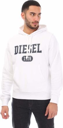 Diesel Heren S-Ginn 1-B Hoodie (Wit)