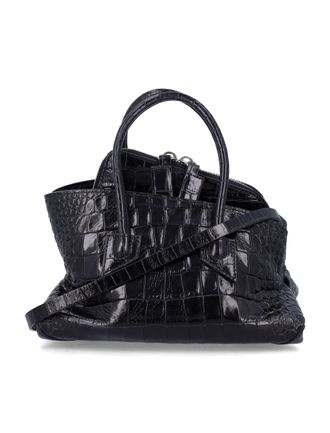The Attico La Passeggiata Mini Croc-Embossed Bag