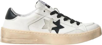 2Star Prime Star Sneakers - Heren - Sneakers - Wit - 41 EU - Leer - Schoenen