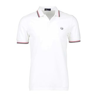 Fred Perry Heren, Tops, Wit, Maat: L Katoen