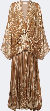 Zimmermann Momentum Burnout Bubble printed silk gown