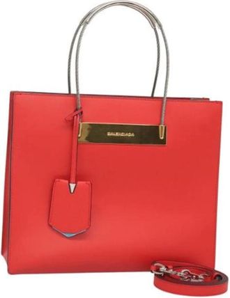 Balenciaga Tweedehands leren handtassen - Dames - Vintage Handtas - Rood - ONE Size - Leer - Vintage