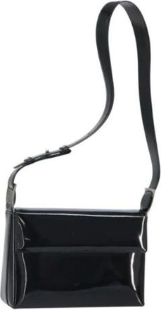 Ferragamo Pre-owned Cross Body Bags, female, Black, Size: ONE SIZE Pre-owned Leather Shoulder Bag