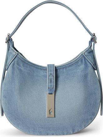 Polo Ralph Lauren Small Denim Shoulder Bag in Linda Wash at Nordstrom