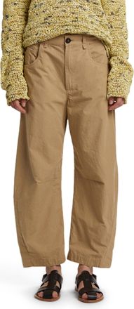 PDR Phisique Du Role Wide-Leg Trousers in Textured Ripstop Fabric
