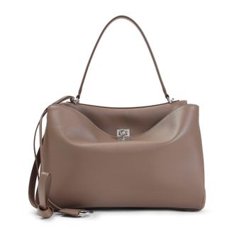 Balenciaga Brown Rodeo M Calf Leather Handbag-Donna