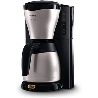 Philips HD7546/20 - Macchina da caff&egrave; a goccia Gaia, 1000 w, caraffa termica con capacit&agrave; di 10-15 tazze, colore argento
