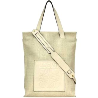 Loewe Pre-owned leren schoudertas - unisex - Vintage Shopper - Beige - ONE Size - Leer - Vintage