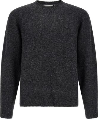 Carhartt Work in Progress Grey Textured Crew Neck Sweater
