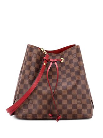 Louis Vuitton NeoNoe Handbag Damier with Leather MM bucket bag - Brown