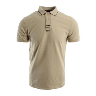 HUGO BOSS Paule Polo Shirt - male - Hugo - Polo Shirts - Beige - M - Tops