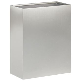 vidaXL Macetero De Jard&iacute;n Plateado 40 X 20 X 40 Cm Acero Inoxidable Vidaxl
