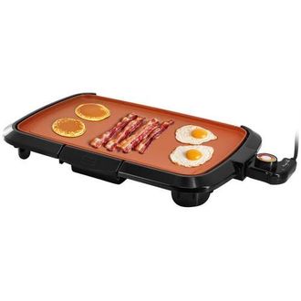 MegaChef 16 Inch Electric Grill in Black with Copper Coating at Nordstrom