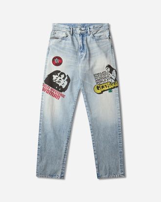 Hysteric Glamour Men s Hysteric Days 50 s XX Straight Denim Pants Indigo
