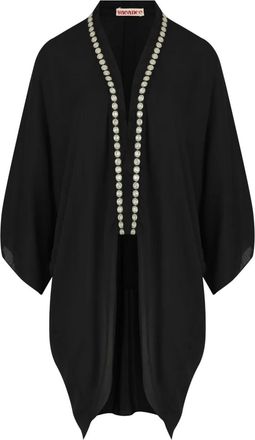 OLYMPIAH Giacca con orlo intrecciato - Nero