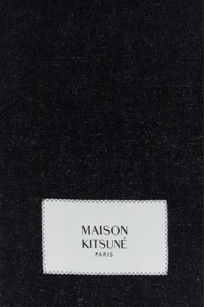 Maison Kitsun&eacute; Alpaca Scarf - Black