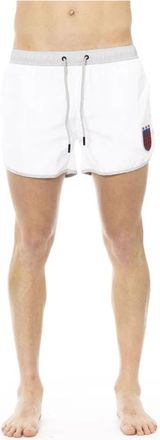 Dirk Bikkembergs Heren Zwemkleding Collectie Lente/Zomer - Heren - Strandmode - Wit - 2XL - Polyester - Badmode