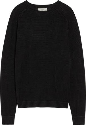 STUDIO NICHOLSON Linen-knit Jumper - Black - XL