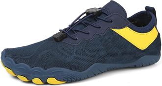 Generic Water Shoes Aqua Shoes Unisex Barefoot Water Shoes Sneakers Beach Sandals Women Breathable Outdoor Sports Wading Slippers(DQ-A825-Blue,45)