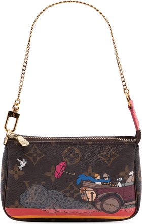 Louis Vuitton Pre-owned Womens Mini Pochette Cartoon Handbag - Brown Textile - One Size