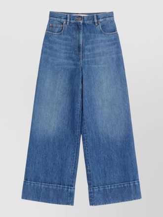 Valentino denim wide-leg jeans