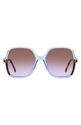 Carolina Herrera 56mm Square Sunglasses in Azure at Nordstrom Rack