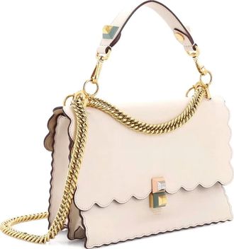 Fendi Kan I Bag Leather Medium shoulder bag - Bianco