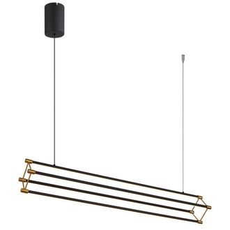 Netlighting Kayson 104cm Pendant Ceiling Light Matt Black LED 3000K