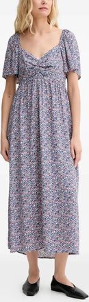 Marc O'Polo floral-pattern dress - Blauw