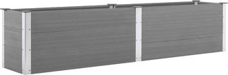 vidaXL Arriate De Wpc Gris 250x50x54 Cm Vidaxl