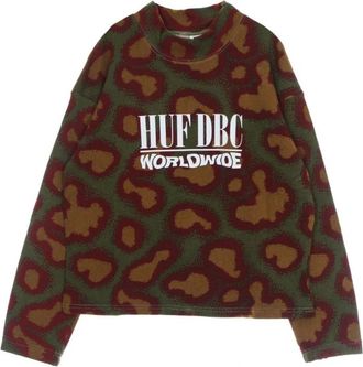 HUF Sweatshirt - Dames - Sweatshirts - Groen - L - Hoodies & sweatvesten