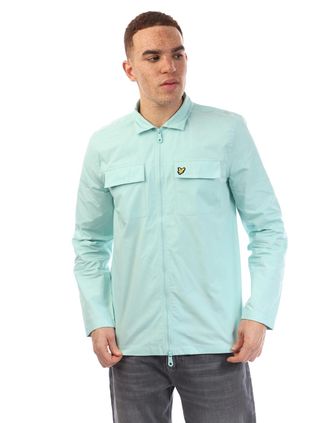Lyle & Scott Lyle And Scott Mens Cotton Overshirt - Blue - Size: 40/Regular