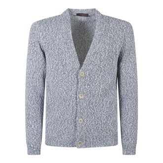Zanone Cardigans, male, Blue, Size: M Cardigan ML