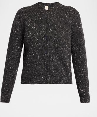 The Row Mauino Cashmere Crewneck Cardigan