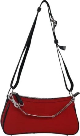 Dior Pre-owned Fabric dior-bags - Dames - Vintage Schoudertas - Rood - ONE Size - Satijn - Vintage