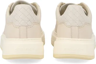 Woolrich Smooth Full-Grain Leather Sneaker - Powder