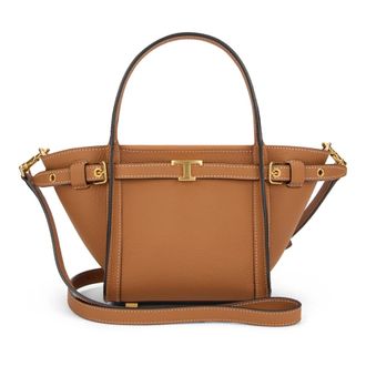 Tod's Borsa Mini T Signature in Pelle - - Bags - Donna - Marrone - ONE SIZE