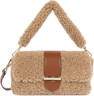 Lancaster Sac trotteur A rabat Moumoute - Dames - Handtassen - Bruin - ONE Size - Leer - Tassen