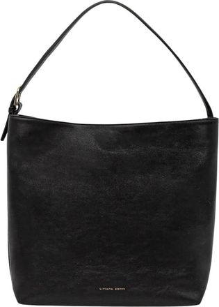 Liviana Conti Leren Shopper - Dames - Schoudertassen - Zwart - ONE Size - Leer - Tassen
