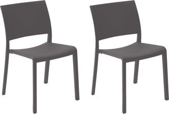 Resol Sillas Fiona Resol Pl&aacute;stico Gris (pack De 2)