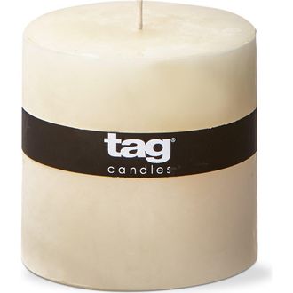Tag Chapel Paraffin Wax Candle Elegant Home Decor Lighting in Beige at Nordstrom, Size Xx-Large