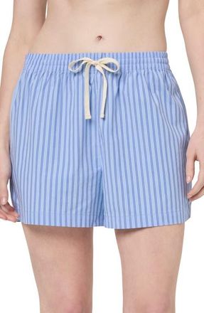 Florence By Mills Boxy Shorts in Blue Wind Stripe at Nordstrom, Size Small