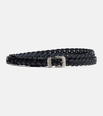 Etro Braided leather belt