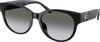 Coach HC8430D CAE87 Asian Fit 50023C Womens Sunglasses Black Size 56